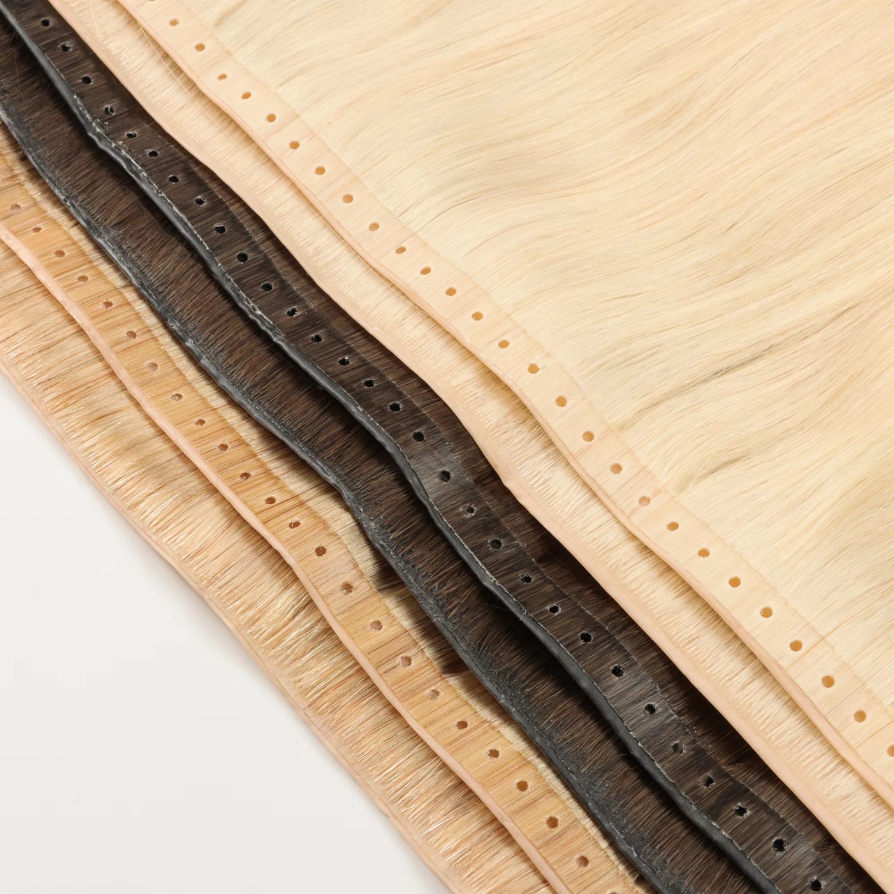 Human Hair Hole Weft