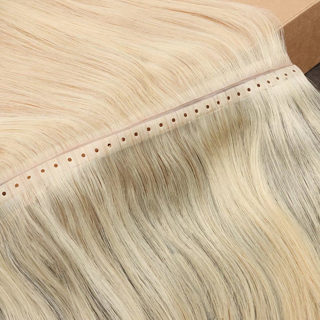 Human Hair Hole Weft